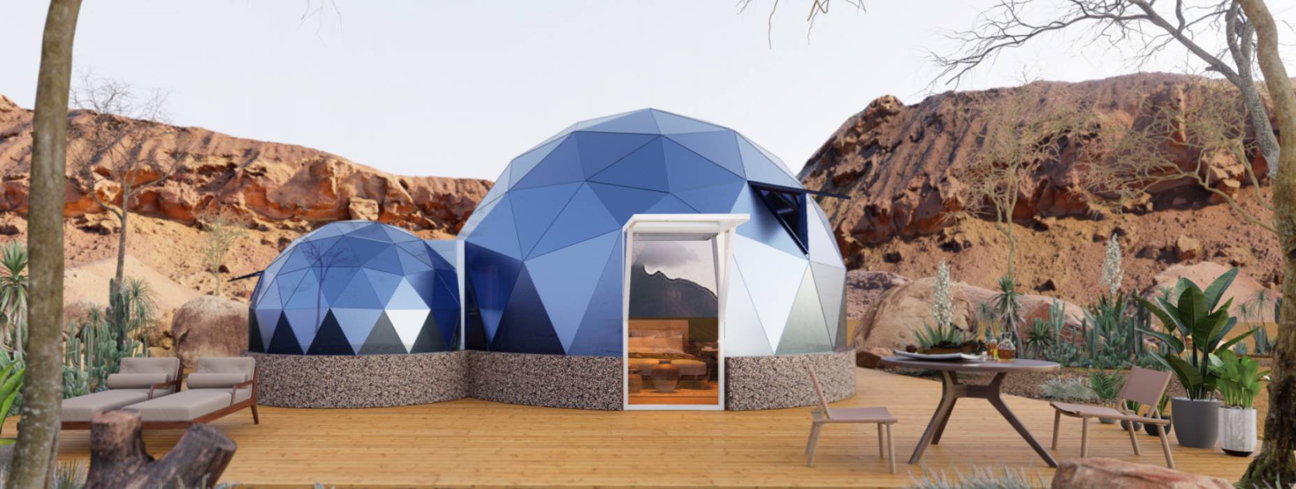 任丘市球形智能光伏玻璃星空房